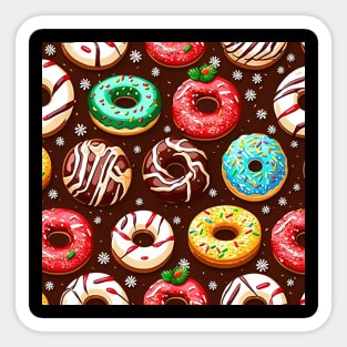 Jummy christmas donuts Sticker